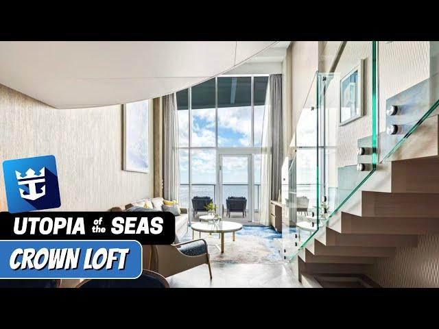 Utopia of the Seas | Crown Loft Suite Full Walkthrough Tour | Royal Caribbean | 2024 | 4K