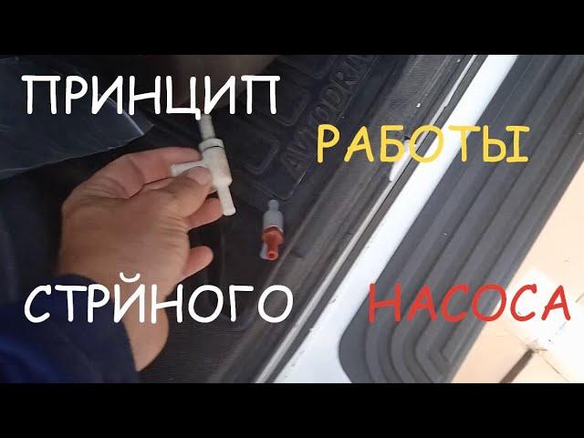 РАБОТА СТРУЙНОГО НАСОСА