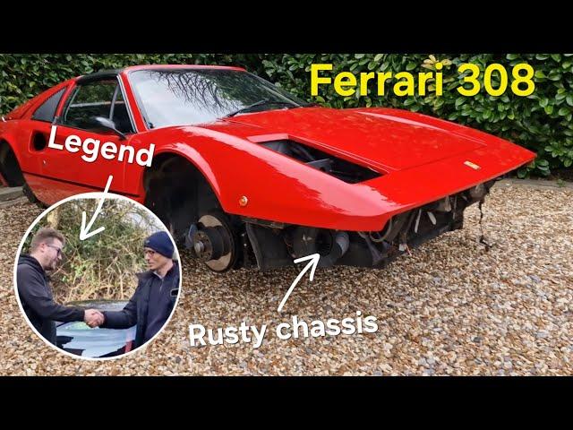 Ferrari 308 Rust and Ratarossa!  Starting a front-end face-lift which results in a surprise meeting.