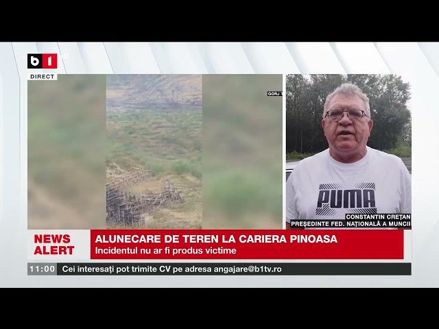 ALUNECARE DE TEREN LA CARIERA PINOASA_Știri B1TV_3 aug. 2024