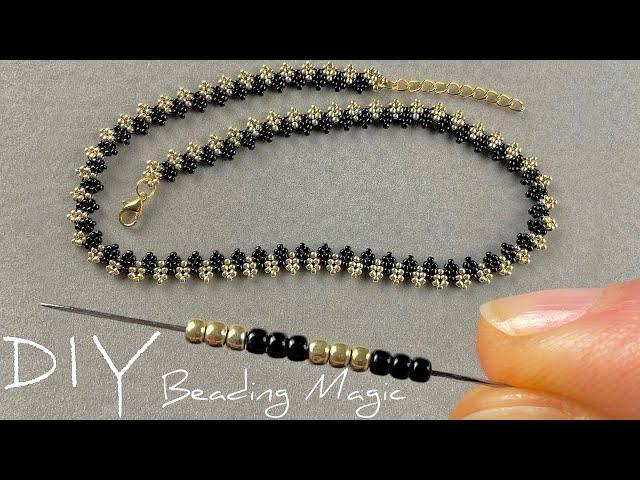 How to Make Necklace with Beads: Seed Bead Jewelry Making Tutorials