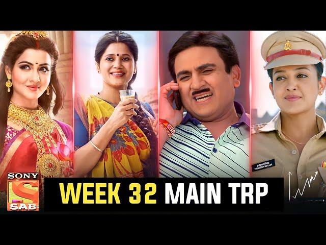 Sony Sab Week 32 TRP | Sab Tv All Shows TRP | Tmkoc | Maddam Sir