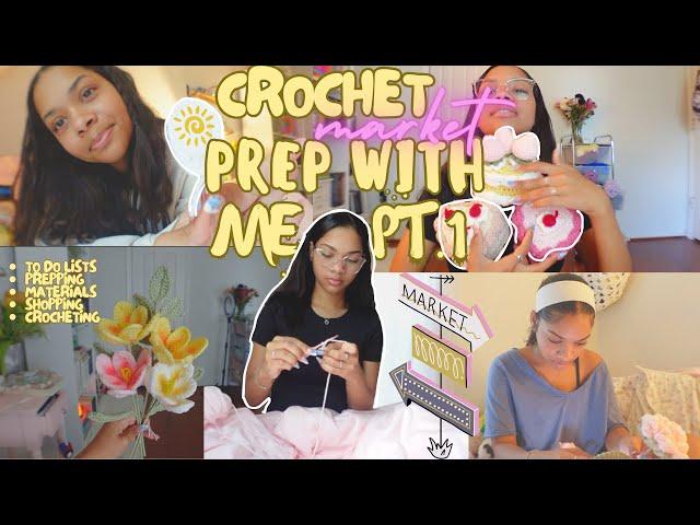 crochet market prep with me! | pt. 1 | crochet vlog