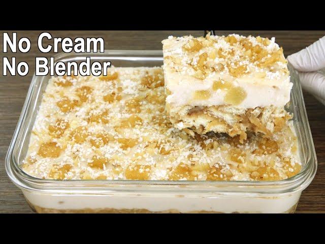 Apple Dessert with 1 Cup Milk | No Bake Apple Dessert Recipe