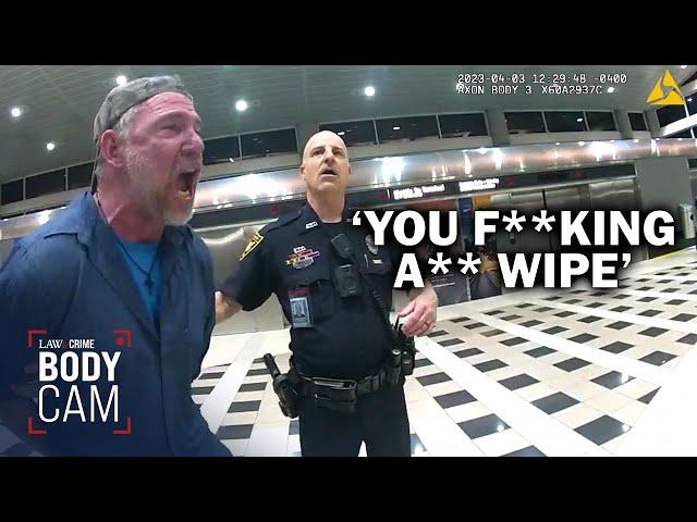 Drunk Man Loses His Mind When Cops Cut Him Off at Airport Bar