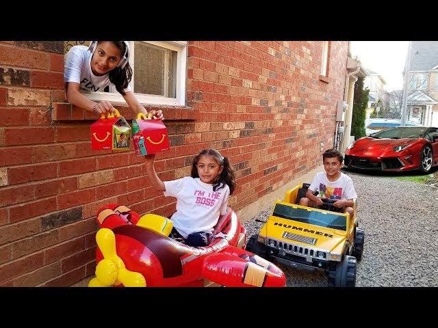 Restaurant Drive Thru play & Ride On Car for Kids