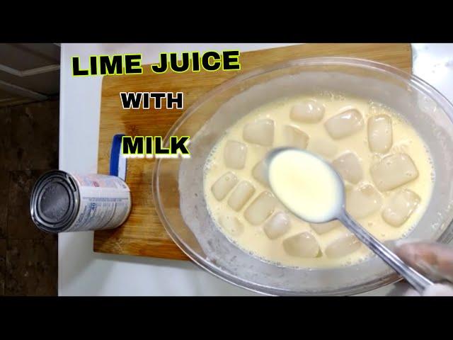 Delicious Lime Juice with milk | jus citron au lait | Ji sitron Ak Lèt