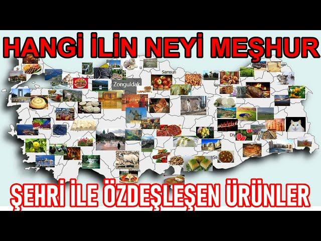 Hangi ilin Nesi Meşhur | Şehri ile özdeşleşen ürünler