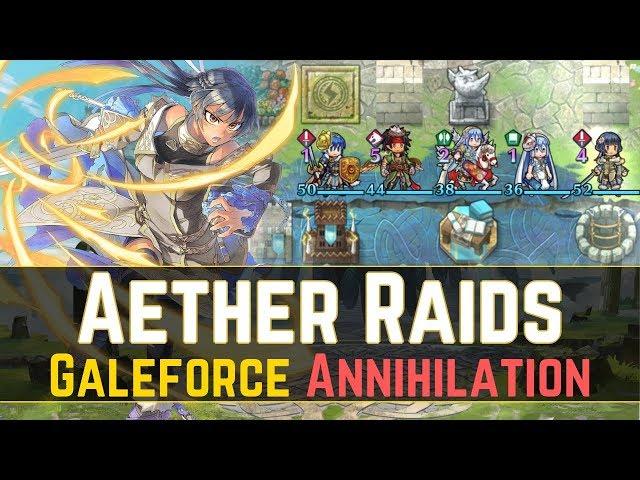 Complete DESTRUCTION by Galeforce Team.. (´･ᴗ･ ` ) + Rematch! | Aether Raids 【Fire Emblem Heroes】