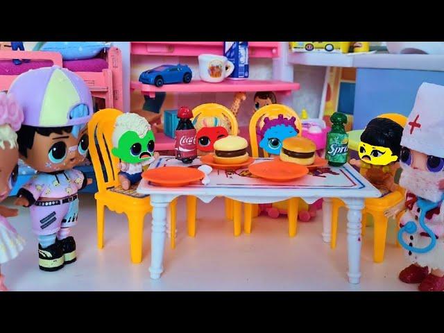 KIDS, WHAT DID YOU EAT? THE DOCTOR IS IN SHOCK! Dolls LOL surprise cartoons funny dolls kindergarten