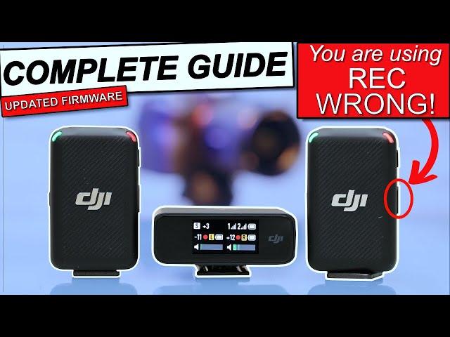 DJI MIC BEGINNERS GUIDE - Don’t make common mistakes!