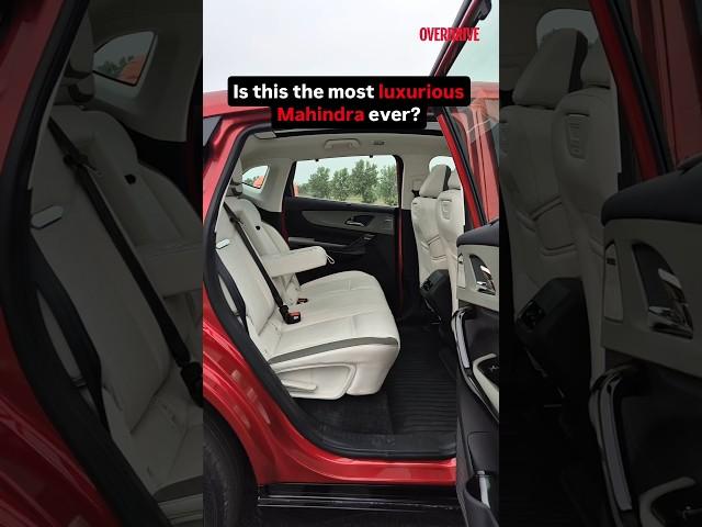 Here's what the back seat of the Mahindra XEV 9e looks like!#MahindraXEV9e #ElectricSUV #CarInterior