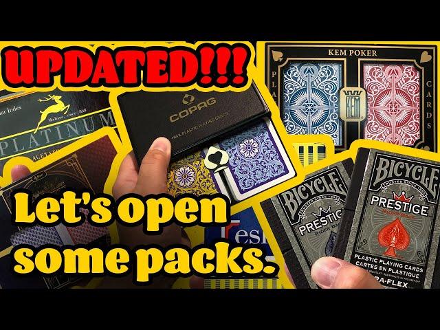 NEW! Which is the BEST?! Comparing Top Brand 100% Plastic Playing Cards - KEM, COPAG, Faded Spade!