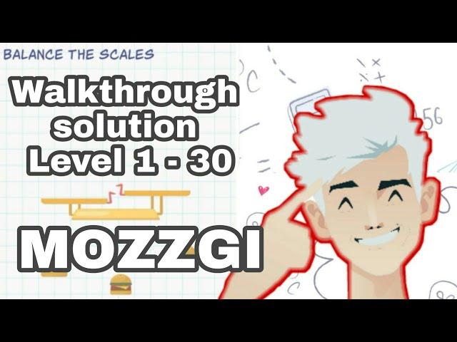 MOZZGI | Logic IQ Games | Walkthrough solution to Level 1 - 30 | Thipux