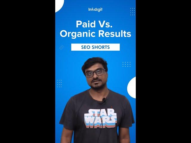 Paid Vs Organic Results | Infidigit | #Shorts