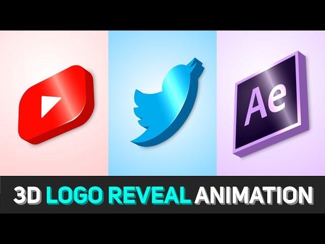 3D Logo Animation in After Effects - After Effects Tutorial - No Third Party Plugin (Free Template)