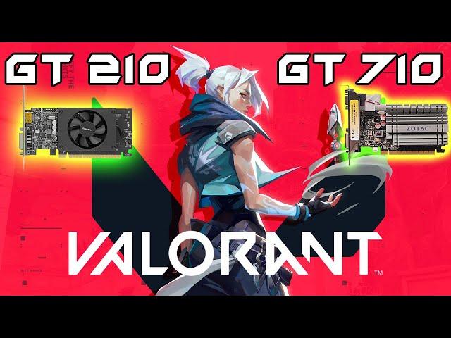 NVIDIA GT 210 vs gt 710 Valorant Gameplay test -BEST LOW BUDGET Graphics card ever