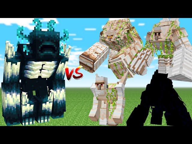 NEW MUTANT WARDEN vs ALL IRON GOLEM BOSSES!