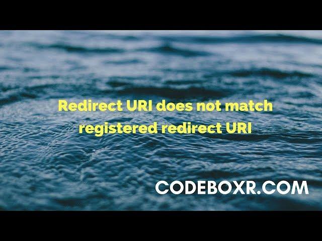 How to Fix Redirect URI does not match registered redirect URI for Instagram