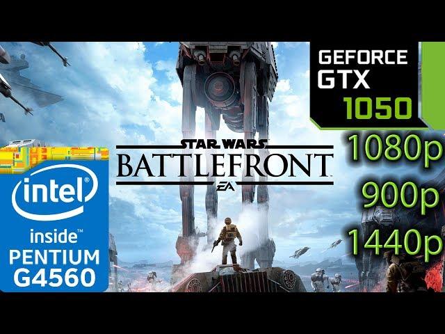 Star Wars Battlefront - GTX 1050 2GB - G4560 - 1080p - 900p - 1440p