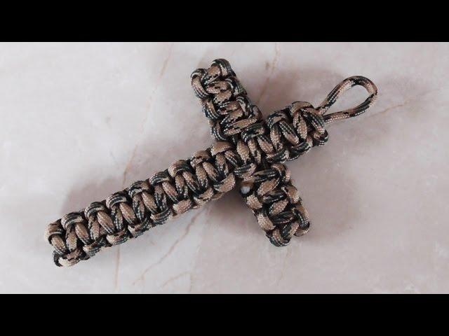 How To Tie A Cobra Weave Paracord Cross Step By Step