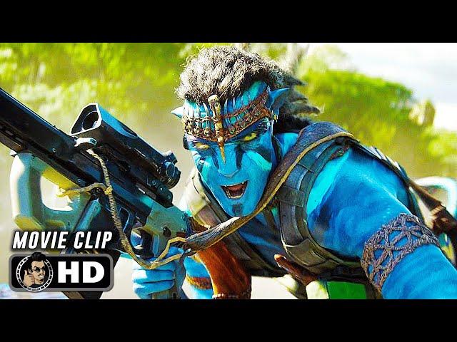 Train Fight Scene | AVATAR: THE WAY OF WATER (2023) Movie CLIP HD