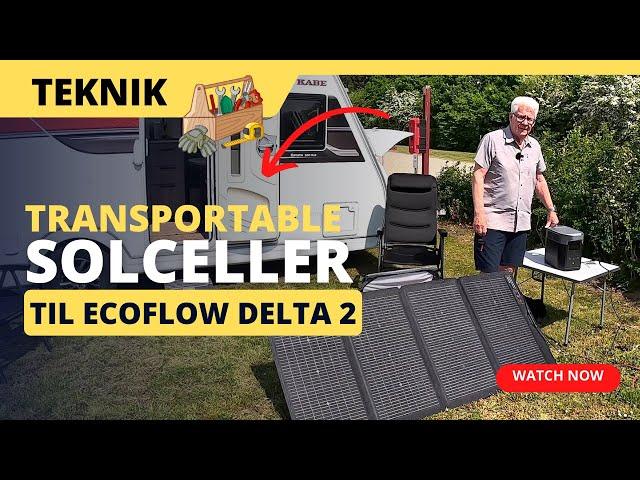 Solceller transportable Ecoflow Delta 2 (del 2)