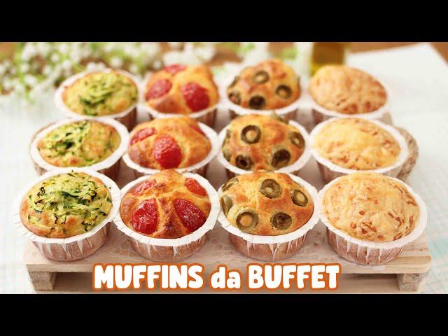 MUFFINS SALATI DA BUFFET - UN IMPASTO MILLE IDEE - Ricetta Facile e Istantanei