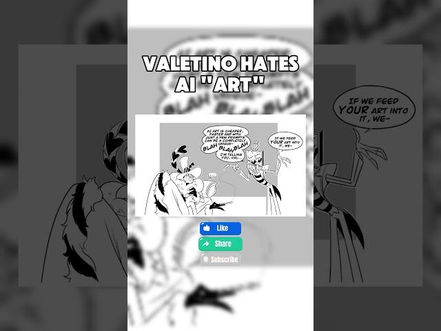 Valentino HATES AI "art" - hazbin hotel comic dub