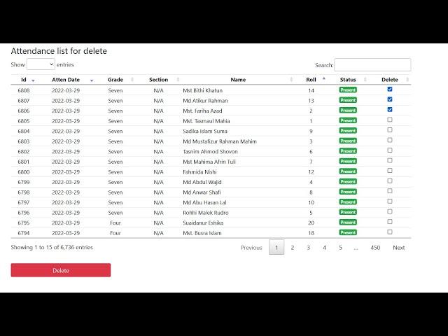 Delete Multiple Row Data Delete Array Foreach data Delete PHP SQL_Part 1