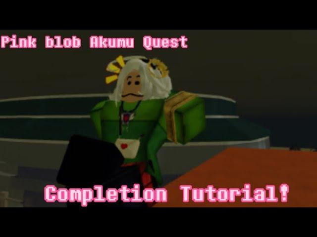 Roblox Undertale: New Era how to complete the pink blob Akumu Quest!