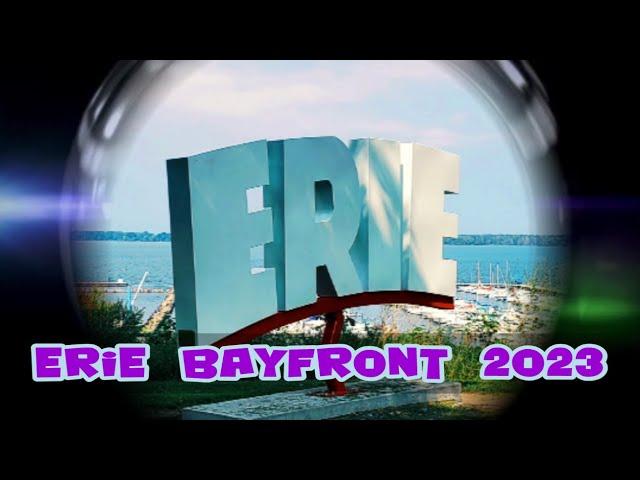 2023 View of the bay of Lake Erie. Erie, Pennsylvania.