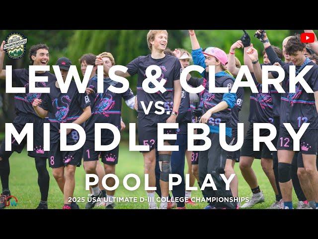 Lewis & Clark vs. Middlebury | Men's Pool Play | 2025 USA Ultimate D-III College Championships