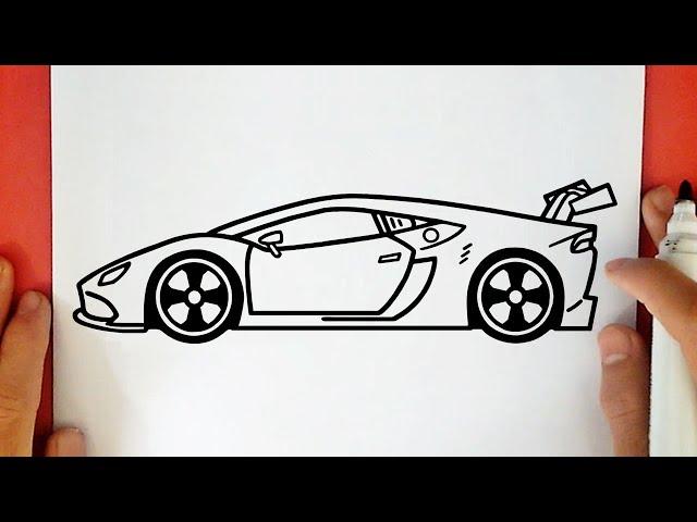 COMO DIBUJAR UN CARRO LAMBORGHINI