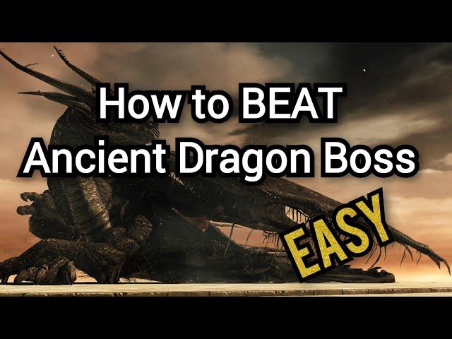 DARK SOULS™ II - How to Kill Ancient Dragon Boss Easy Way