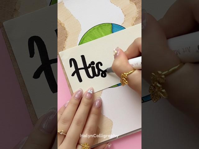 Easy Front Page Idea: History  #shorts #halyncalligraphy #frontpage
