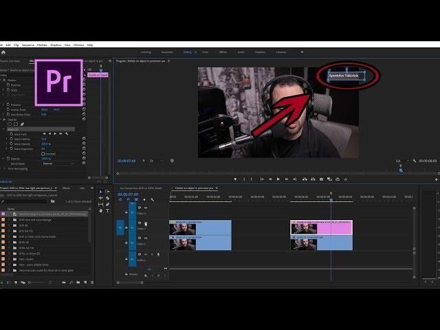 How do I remove unwanted text/logo from video with Premiere Pro - 2019 (Greek)