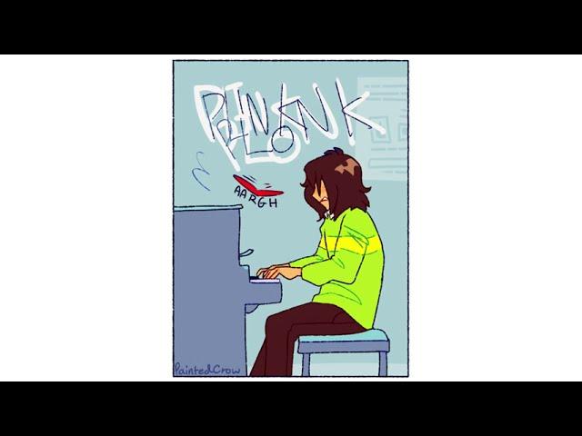 Kris and the player with the piano - Deltarune Comic Dub