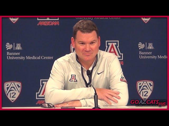 Tommy Lloyd talks after Arizona's 81-68 win over Cal | GOAZCATS.com video