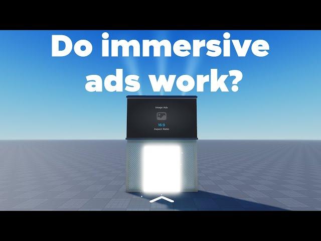 How many visits will immersive ads get me on Roblox?