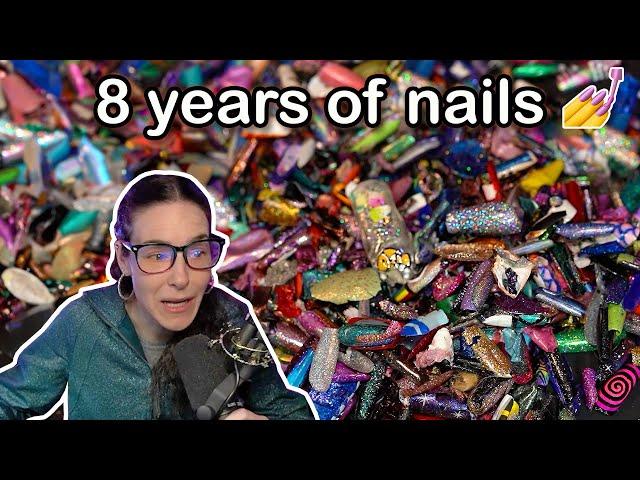 I kept these nail peelies for 8 YEARS in my Peely Bag + Reacting to my old videos