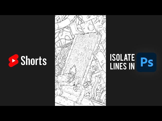 EASY Photoshop Trick! Isolating Lines