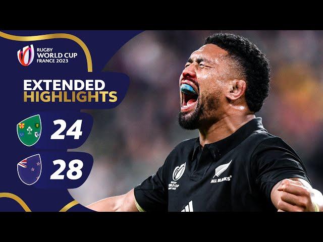 All Blacks knock out favourites! | Ireland v New Zealand | Rugby World Cup 2023 Extended Highlights