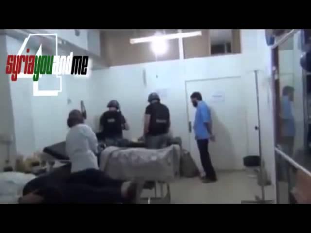 UN visits the injured Syrian civilians after the chemical Attack