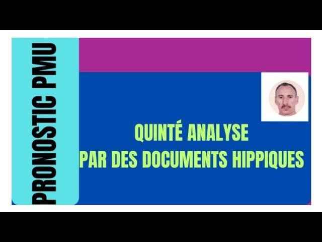 QUINTÉ ANALYSE PAR LE VEINARD DU DIMANCHE 26.01.25#france #suisse #canada #horse #