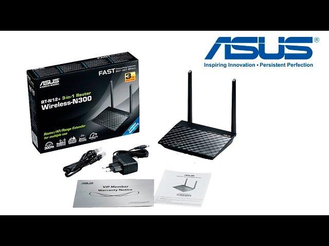 Настройка маршрутизатора (роутера) Asus RT-N12+