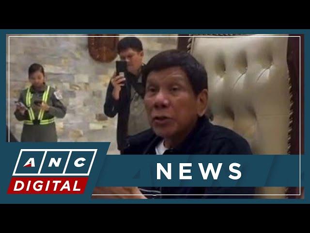 Duterte insists he did not commit any crime, says he's not afraid of arrest | ANC