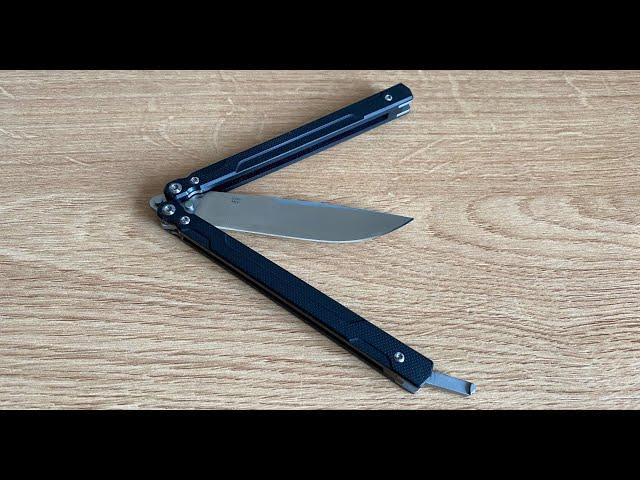 Ganzo G766 BK - A 440C, 58 g balisong from Ganzo - Presentation