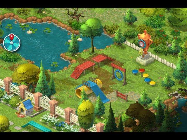 GARDENSCAPES NEW ACRES Gameplay Story Playthrough | Area 6 Day 2 and Day 3 New Waterfall Area!