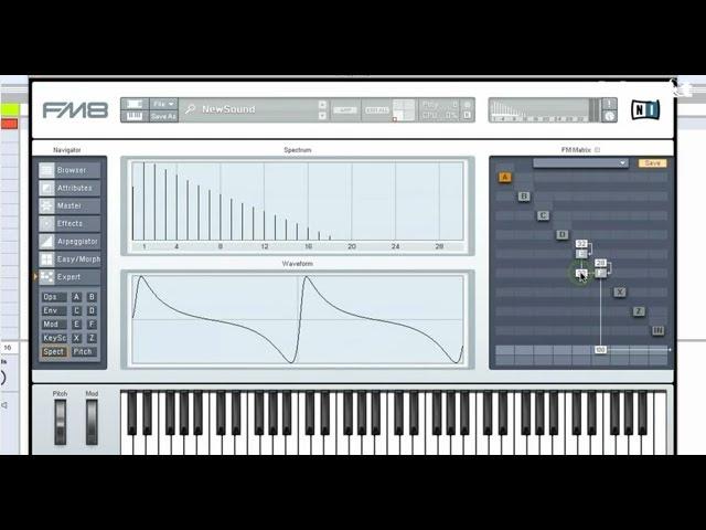 Native Instruments FM8 Tutorial: Sound Design Using the Arpeggiator + Morphing